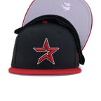 Houston Astros Black H Red New Era 59Fifty Fitted