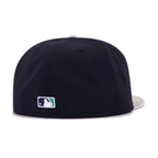 Seattle Mariners Navy Metallic Silver New Era 59Fifty Fitted