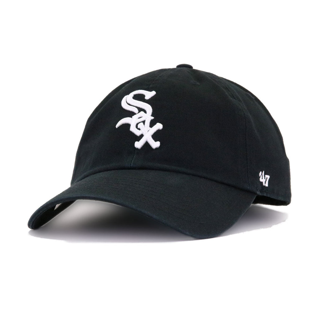 Chicago White Sox Black 47 Brand Clean Up Dad Hat