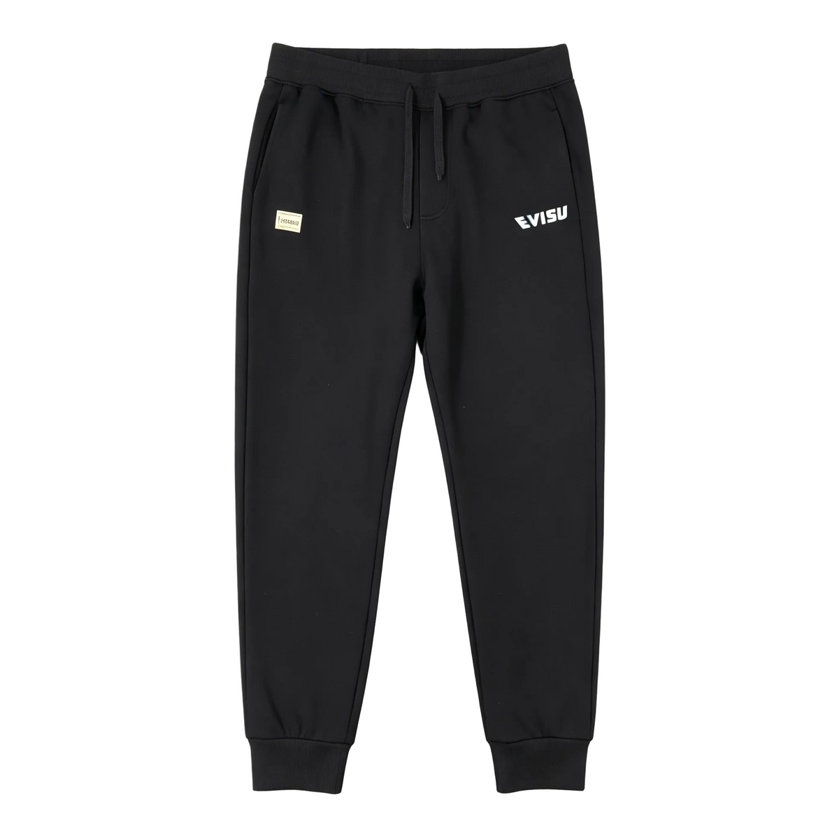 Evisu Kuro Daruma Tairyo Kigan Ice Blue M-Logo Graphic Jogger Sweatpants