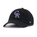 Colorado Rockies Black 47 Brand Clean Up Dad Hat