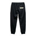 Evisu Kuro Craft & Pride Jogger Sweatpants — Gold Flame Logo & M-Seagull