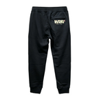 Evisu Kuro Craft & Pride Jogger Sweatpants — Gold Flame Logo & M-Seagull
