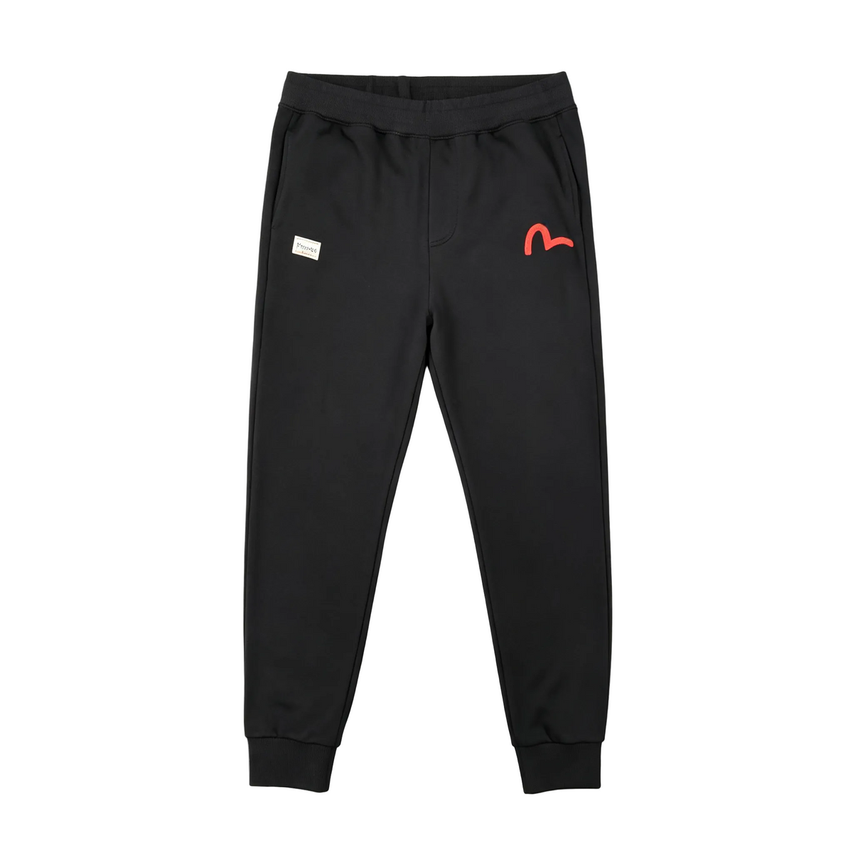 Evisu Kuro Lucky Charm Matsuri Allover M-Seagull Jogger Sweatpants — Maneki-neko, Daruma & Koi