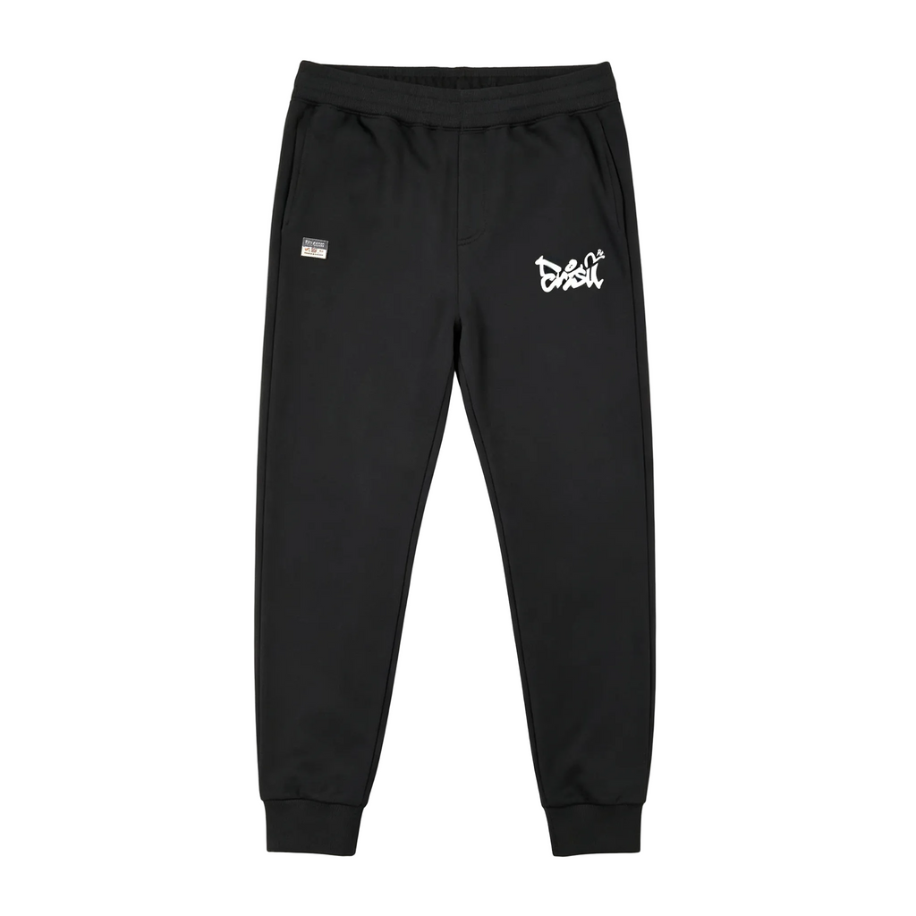 Evisu Kuro Graffiti Daruma Wrestler M-Logo Graphic Jogger Sweatpants