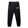 Evisu Kuro Hotei Fortune God Badge Jogger Sweatpants — Sport Italic Logo & Blue Leopard Camo