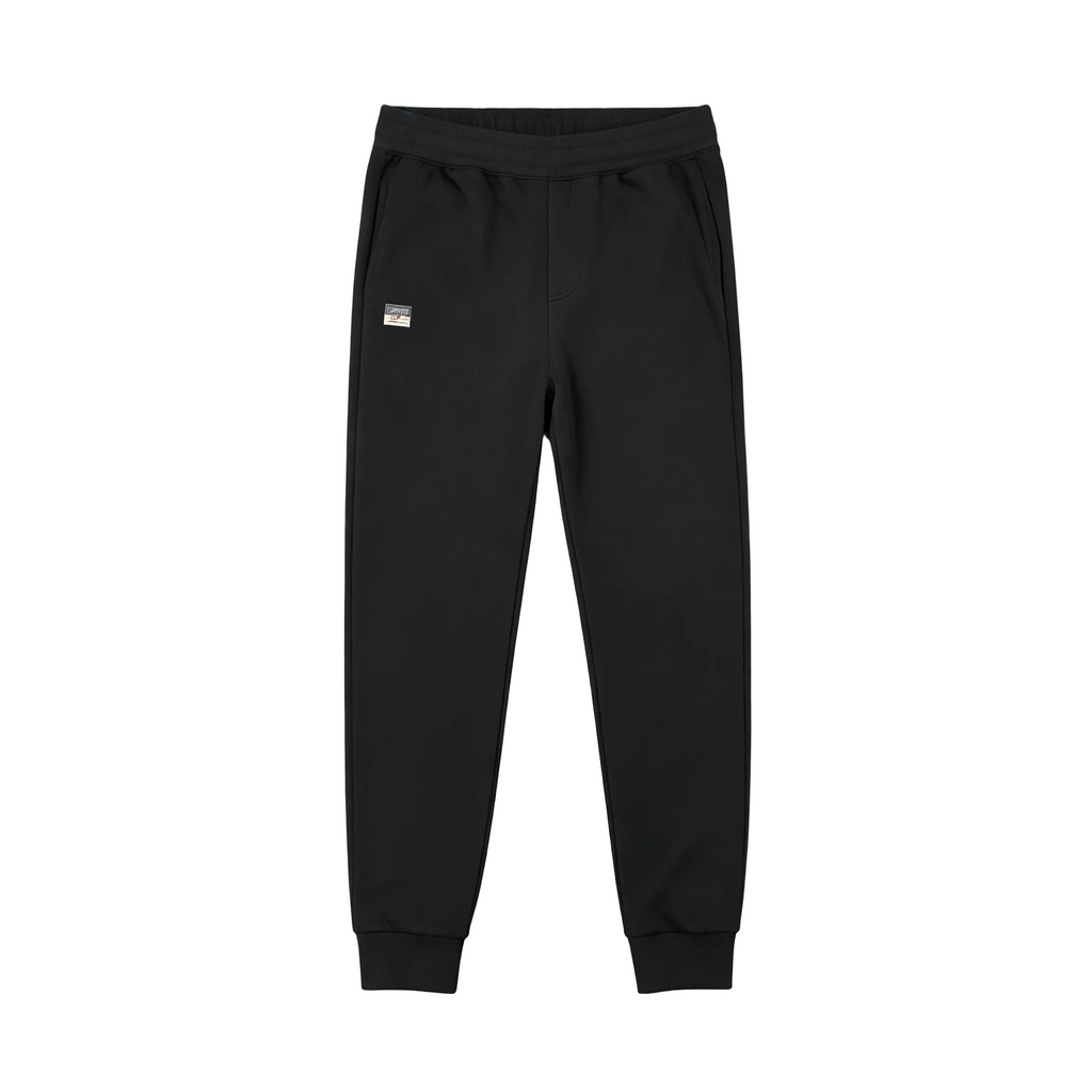 Evisu Kuro Oversized Solid M-Seagull Cream Print Jogger Sweatpants