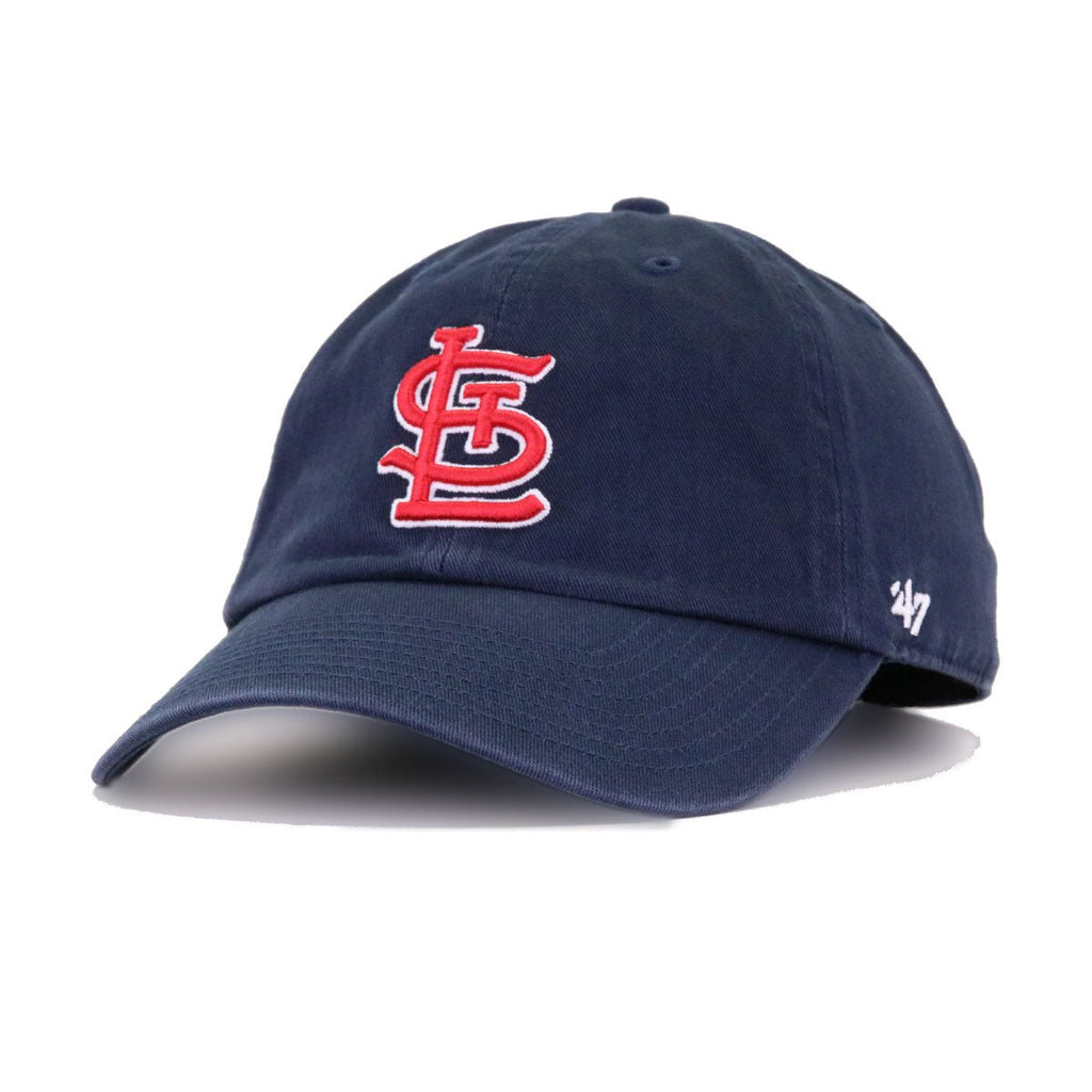 St Louis Cardinals Navy 47 Brand Clean Up Dad Hat