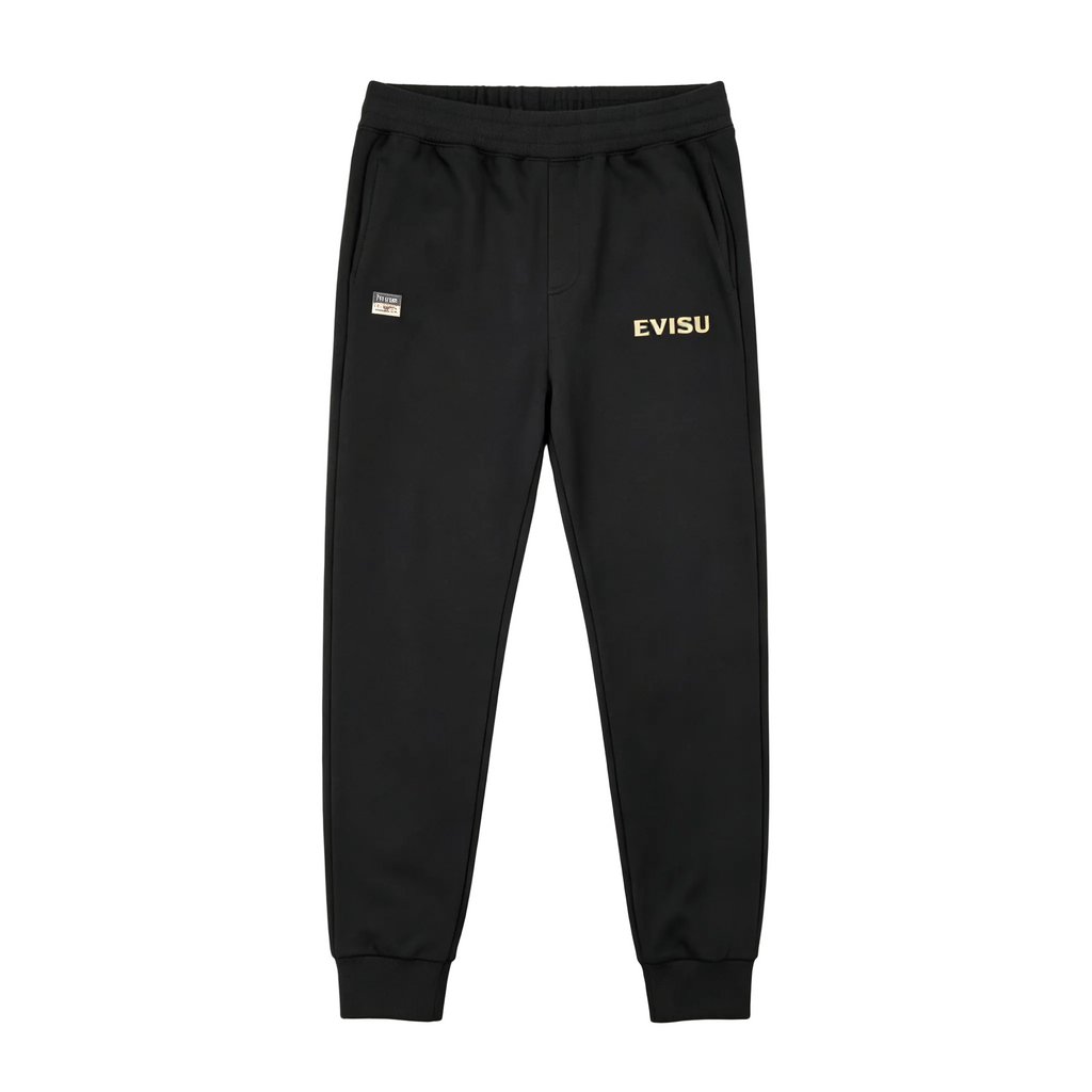 Evisu Kuro Gold Oriental Totem M-Seagull Jogger Sweatpants