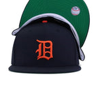 Detroit Tigers Navy 1947 Green Bottom New Era 59Fifty Fitted