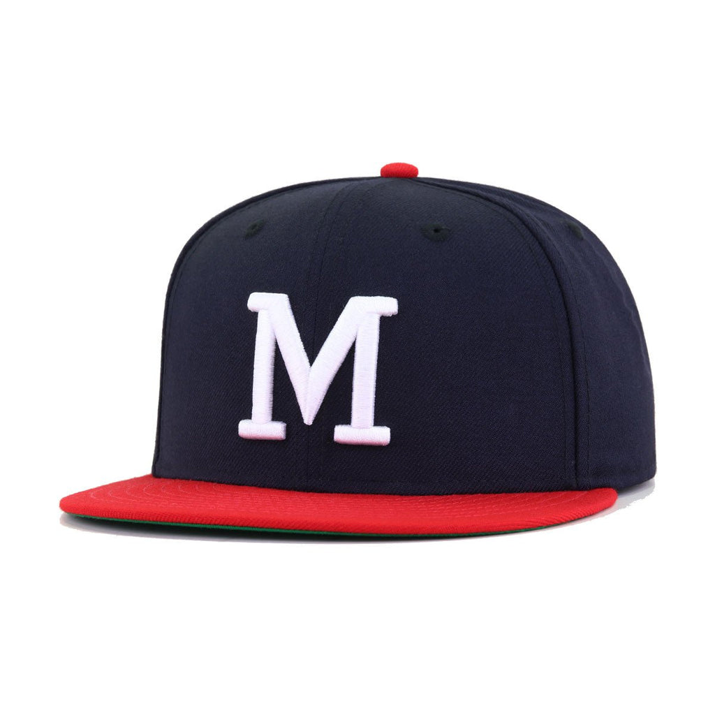 Milwaukee Braves Navy Scarlet 1953 Green Bottom New Era 59Fifty Fitted