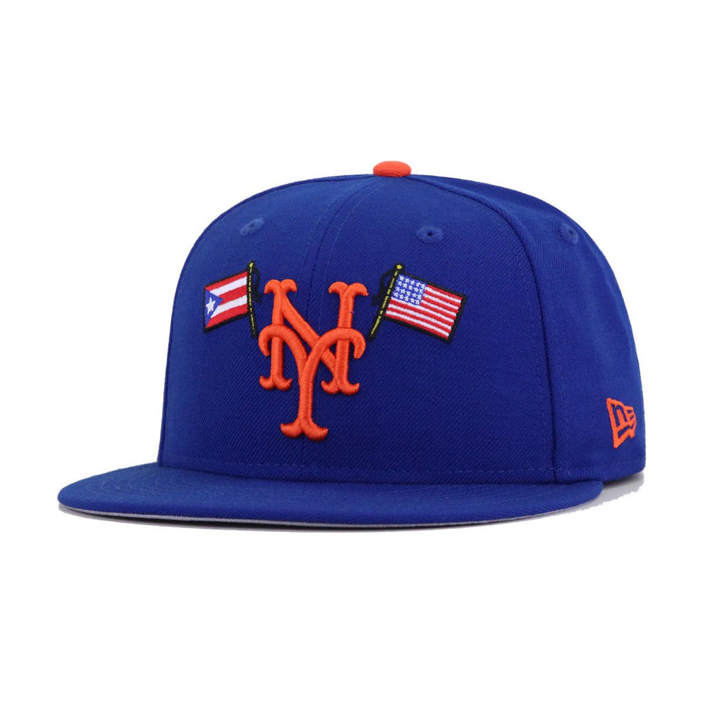 New York Mets Light Royal Blue Puerto Rico x USA New Era 59Fifty Fitted
