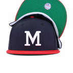 Milwaukee Braves Navy Scarlet 1953 Green Bottom New Era 59Fifty Fitted