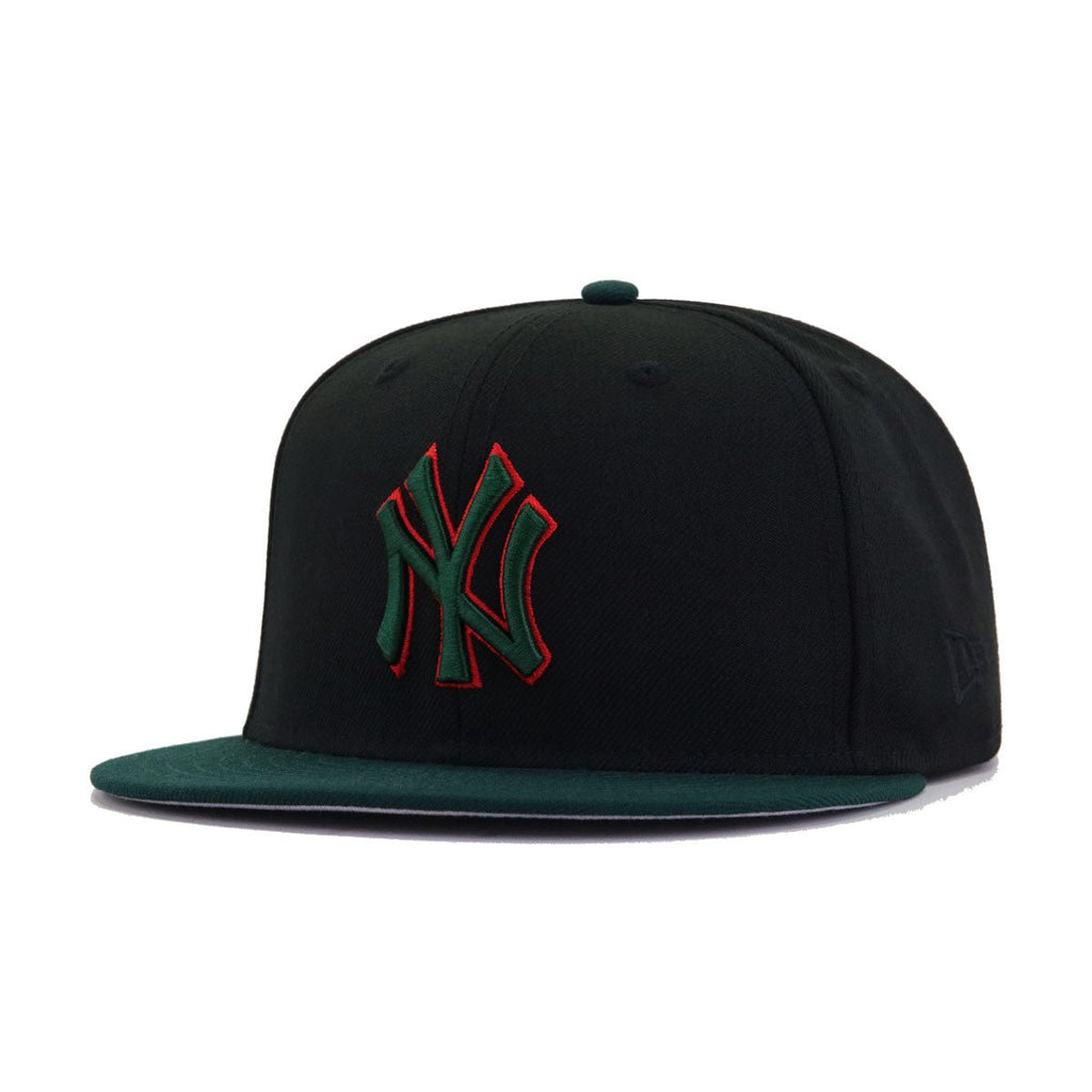 New York Yankees Black Dark Green New Era 59Fifty Fitted