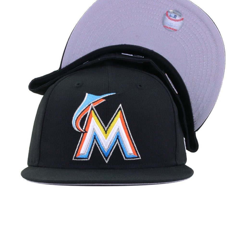 Miami Marlins Black 2012 New Era 59Fifty Fitted