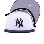 New York Yankees White Navy New Era 59Fifty Fitted