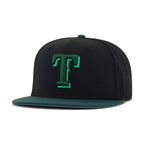 Texas Rangers Black Dark Green New Era 59Fifty Fitted