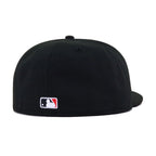 New York Mets Black Radiant Red Logo New Era 59Fifty Fitted