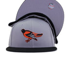 Baltimore Orioles Grey Black 1995 New Era 59Fifty Fitted