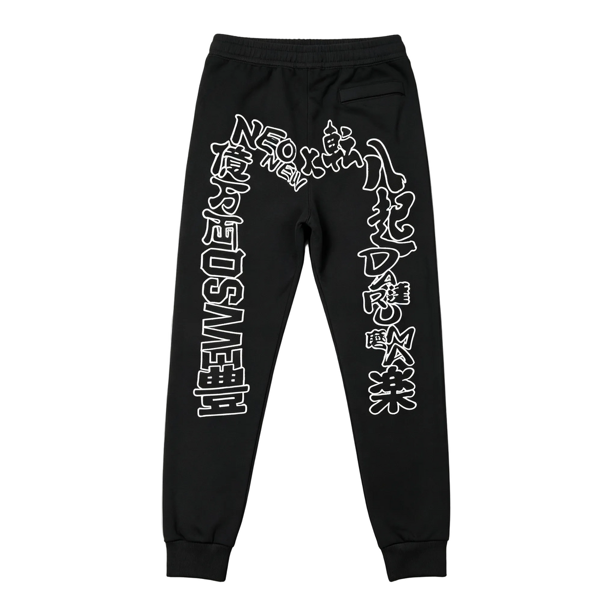 Evisu Kuro NEO x NEW Kanji Calligraphy Graffiti M-Logo Jogger Sweatpants