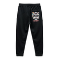 Evisu Kuro Kamon Kuro Floral Pocket Jogger Sweatpants — Red M-Seagull & Japanese Family Crest Badge