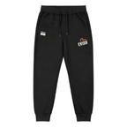 Evisu Kuro Cream M-Seagull & Ebisu Seal Graphic Jogger Sweatpants