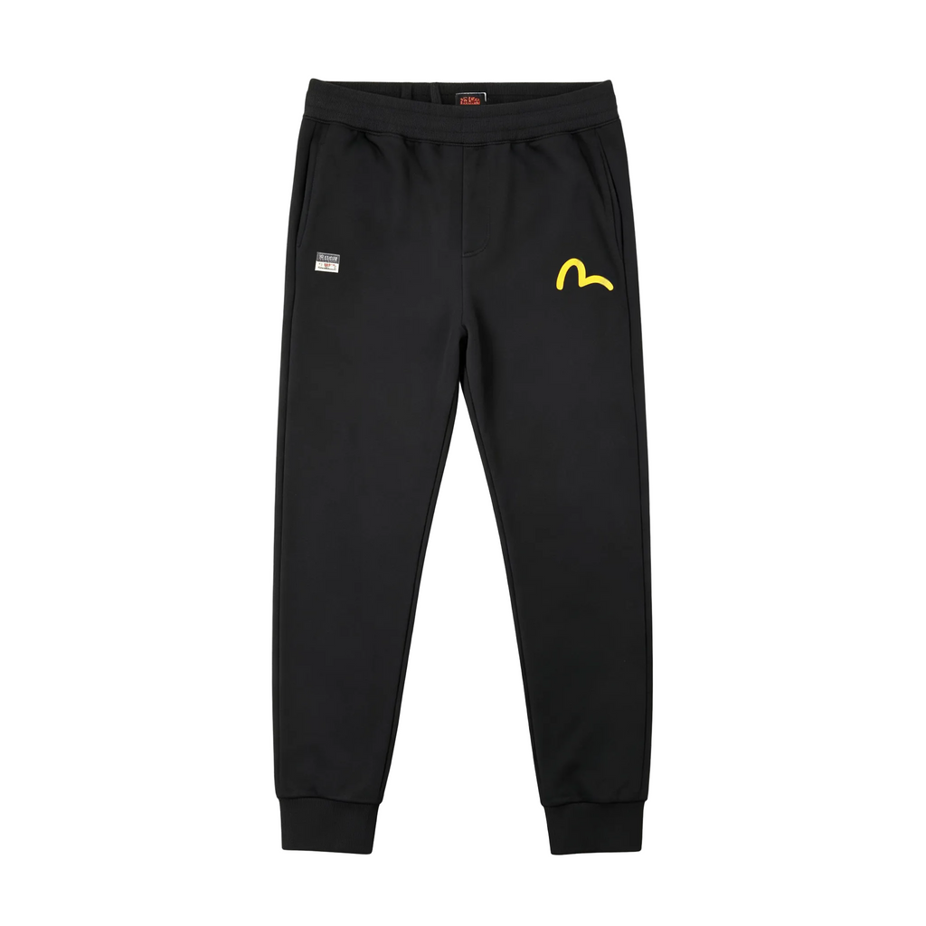 Evisu Kuro Maneki-neko Daruma Ikat M-Logo Graphic Jogger Sweatpants