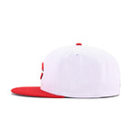 Cincinnati Reds White Scarlet New Era 59Fifty Fitted
