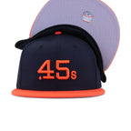 Houston Colt 45s Navy Orange New Era 59Fifty Fitted