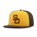 San Diego Padres A Gold Walnut 1972 New Era 59Fifty Fitted