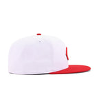Cincinnati Reds White Scarlet New Era 59Fifty Fitted