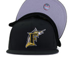 Florida Marlins Black Manilla New Era 59Fifty Fitted