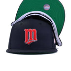 Minnesota Twins Navy 1987 World Series Cooperstown Green Bottom New Era 59Fifty Fitted
