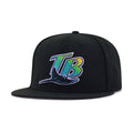Tampa Bay Rays Black New Era 9Fifty Snapback