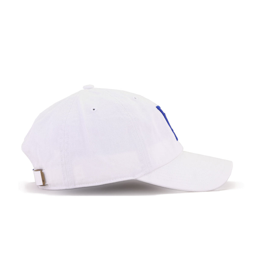Los Angeles Dodgers White 47 Brand Clean Up Dad Hat