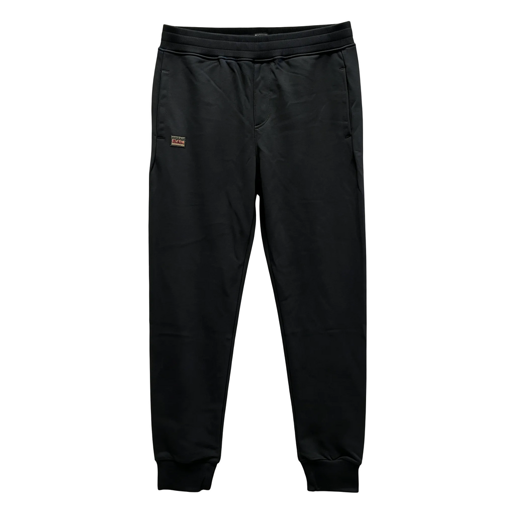 Evisu Kuro Denim EST.1991 Osaka Varsity Badge Jogger Sweatpants — Ice Blue M-Seagull Crest