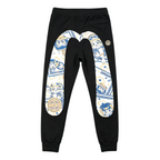 Evisu Kuro Maneki-neko Daruma Ikat M-Logo Graphic Jogger Sweatpants