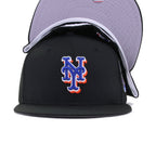 New York Mets Black Subway Series Cooperstown New Era 59Fifty Fitted