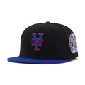 New York Mets Black Light Royal Blue Subway Series Cooperstown New Era 59Fifty Fitted