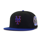 New York Mets Black Light Royal Blue Subway Series Cooperstown New Era 59Fifty Fitted
