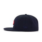 Minnesota Twins Navy Upside Down New Era 59Fifty Fitted