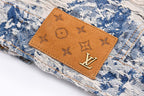 LOUIS VUITTON Floral Jacquard Denim Jacket