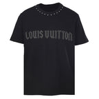 LOUIS VUITTON LV Monogram Flower Logo T-Shirt — Off Black