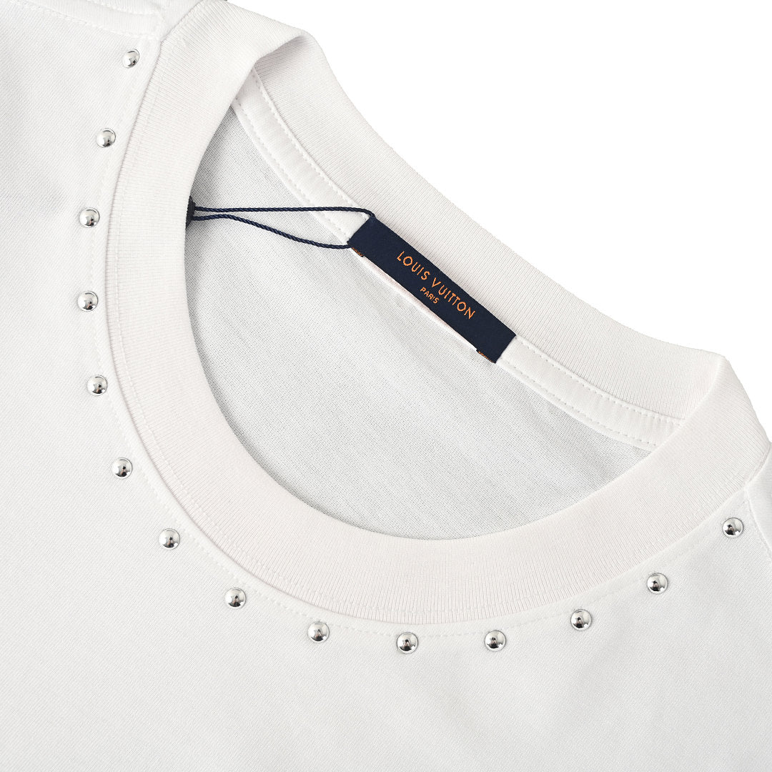 LOUIS VUITTON LV Monogram Flower Logo T-Shirt — Off White