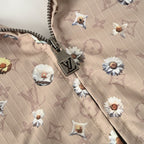 Louis Vuitton LV Monogram Daisy Print Aged Stand-Collar Jacket