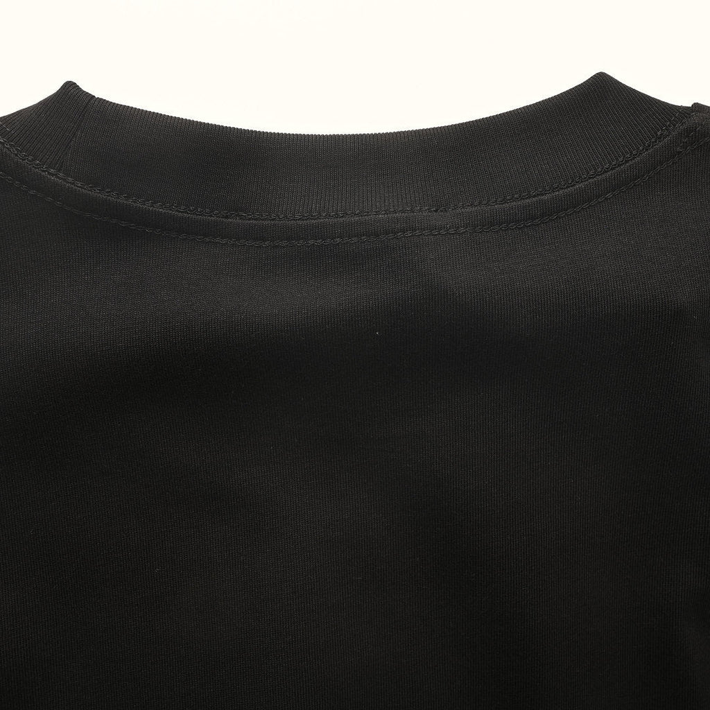 Prada Long-Sleeve T-Shirt with Re-Nylon Chest Pocket and Triangle Logo
