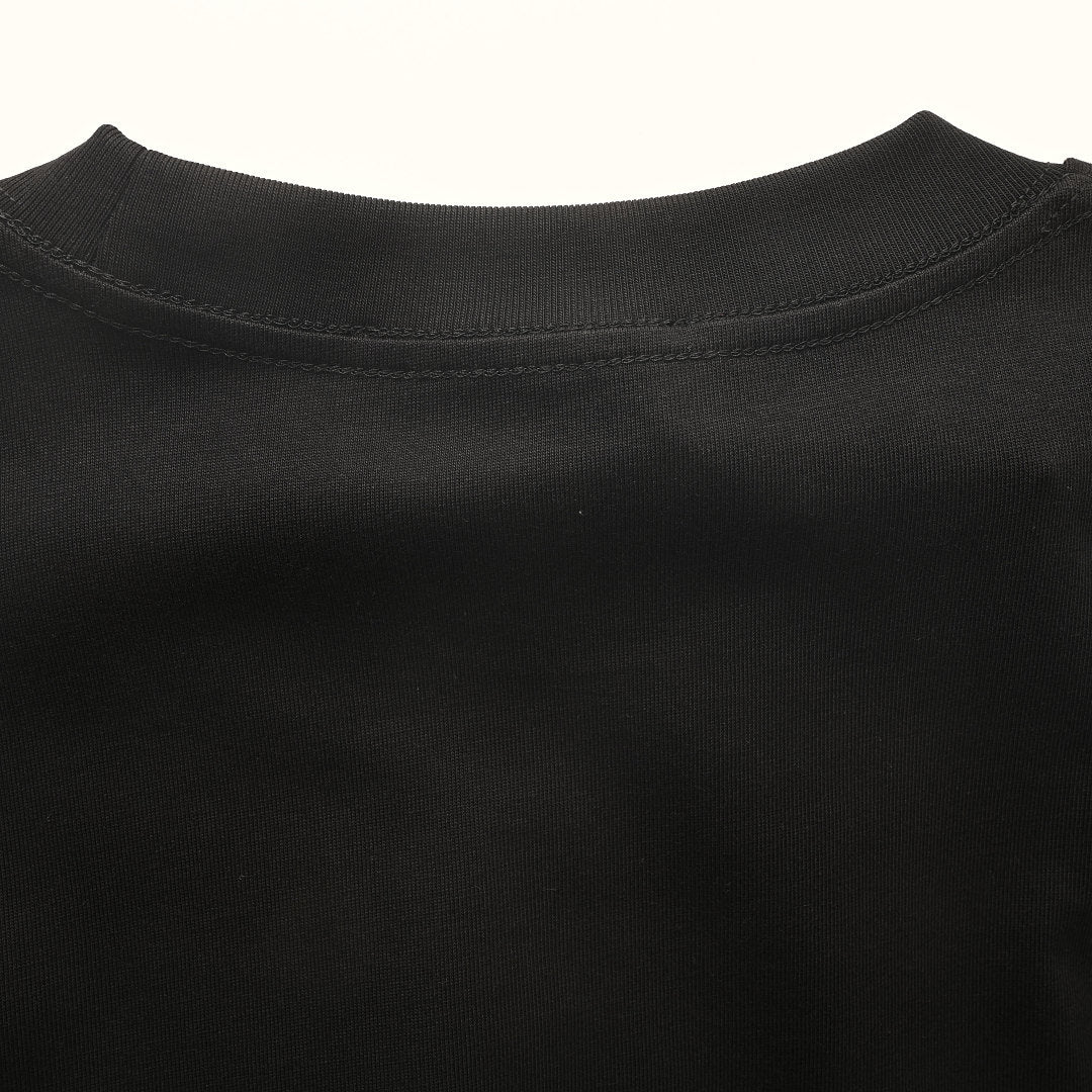 Prada Long-Sleeve T-Shirt with Re-Nylon Chest Pocket and Triangle Logo