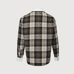 LOUIS VUITTON Monogram Plaid Shirt with Contrast Collar