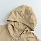 LOUIS VUITTON Khaki Monogram Embossed Hooded Windbreaker