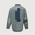 LOUIS VUITTON Floral Jacquard Denim Jacket